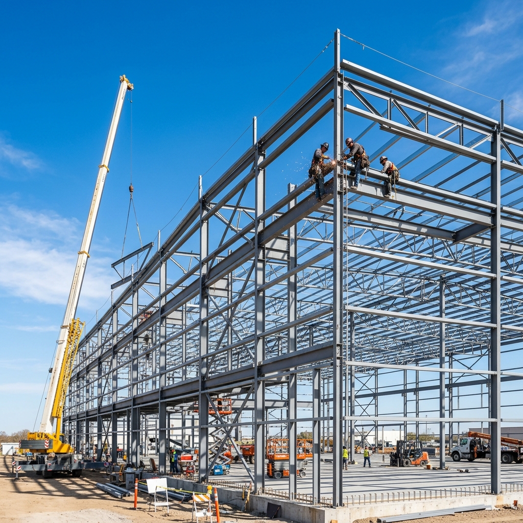 Estructuras metálicas industriales para naves y bodegas